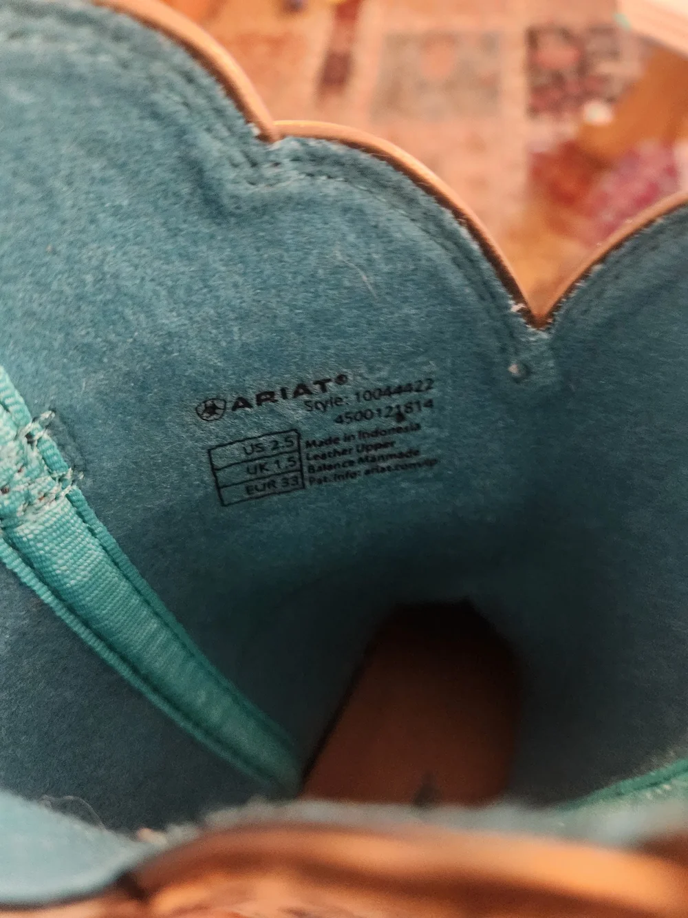 Leopard Print Kid's 2.5 Western Boots with Turquoise Accent